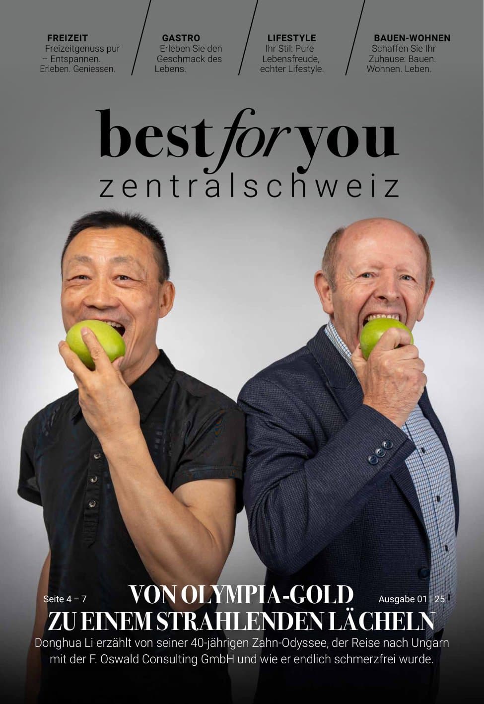 best for you Zentralschweiz, eine Ausgabe