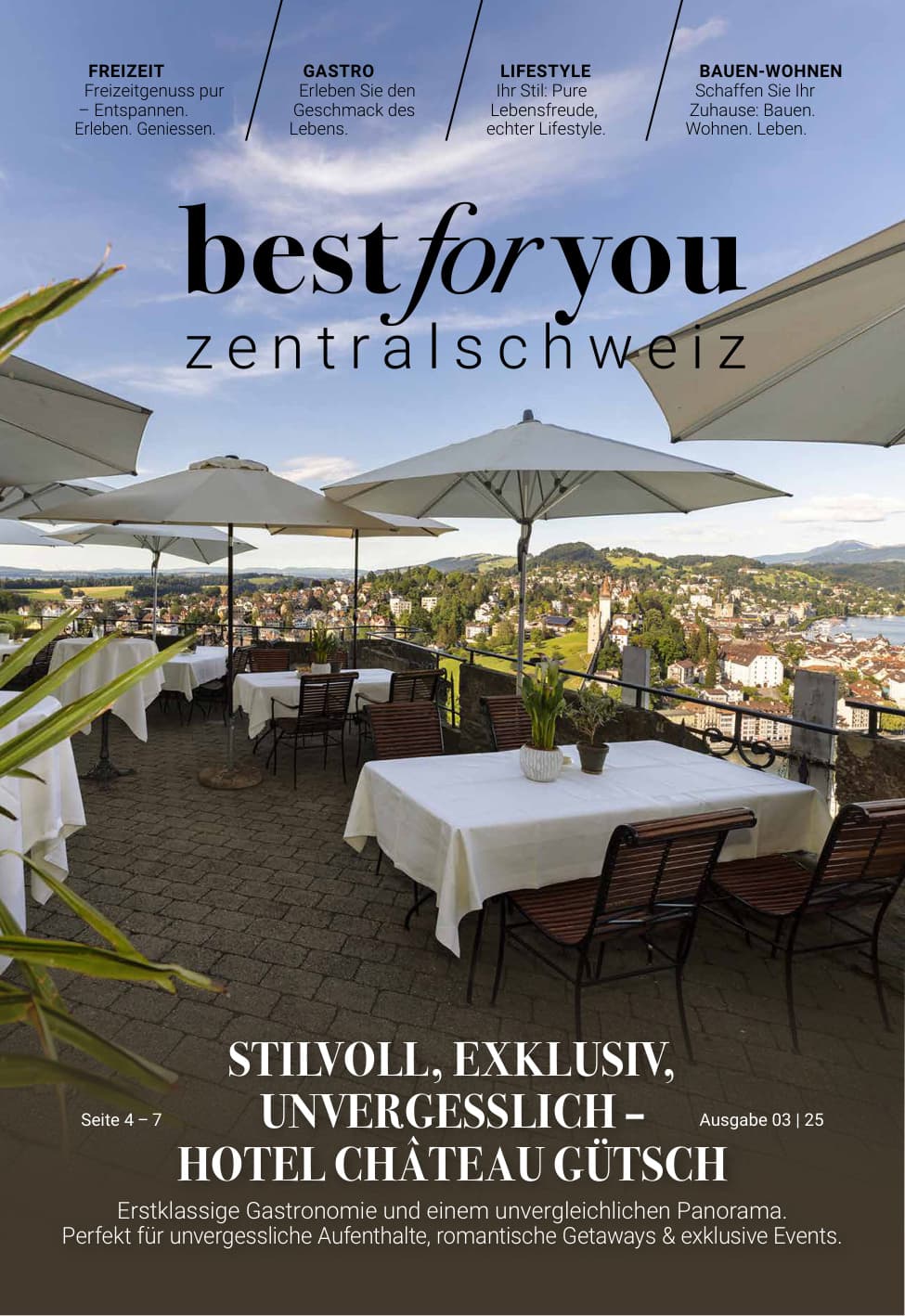 best for you Zentralschweiz, eine Ausgabe